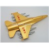Metal Gold Metalplane Shape USB Flash Memory Drive