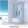 White ABS Back and Clear Glass Shower Room / Steam Shower House