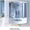 White Luxury Steam Shower Room with Reinforced Bathtub for Whole Family
