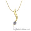 hot sale fashion 18KGP sparkle zircon necklace jewelry