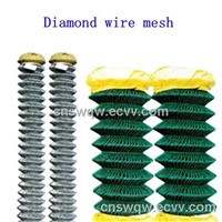 Chain link mesh/Chain link fence/Diamond shape wire mesh/Diamond wire mesh
