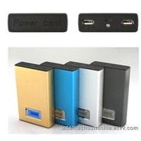 HUGE CAPACITY!!!Dual output ports Aluminum portable 8000mAh power station/power bank-Y45