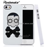 Skull Design Mobile Phone Accessories For Apple Iphone 5G Rhinestone Luxury Bling Diamond Case