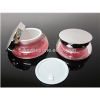 15g 30g scallop acrylic cosmetic cream jar
