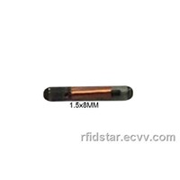 1.5x8mm134.2KHz FDX-A RFID Glass tag/Microchip for animal