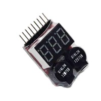 1-8s Digital Lipo battery volt meter monitor buzzer Alarm