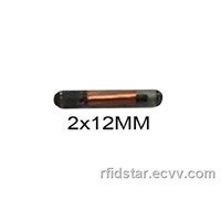2x12mm 134.2KHz&amp;amp;125KHz FDX-B/FDX-A RFID Glass tag/Microchip for animal