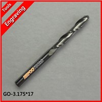 3.175*17 two flutes ball end mill,milling cutters,cutting tools,solid carbide,cnc router bits