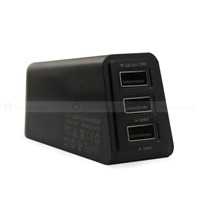 3 Port USB AC Adapter US Plug Wall Charger for Cell Phones and Tablet PC Wholesale
