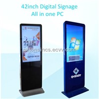 42-inch Advertising Digital Signage Kiosk for Retail and Shopping Mall, with Video Camera Recorder