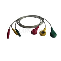 5 lead wire ECG cable,DIN style  5 Lead Wire ECG cable,IEC