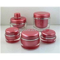 5ml 15ml 20ml 30ml 50ml 100ml 200ml Round Shape Acrylic Cosmetic Jar