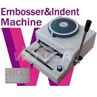 75-character/Letters Manual PVC/Plastic Card Embosser And Indent Integrate Machine