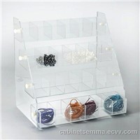 Acrylic Countertop Beads Gems Display Compartment Display Case