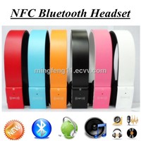 BH-02S NFC bluetooth V3.0+EDR headband bluetooth headphone with micphone NFC bluetooth headset