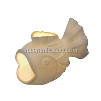 Ceramic Fish Candle Holder, Candle Stand