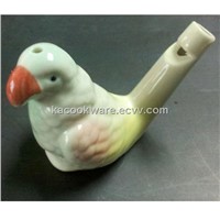 Ceramic bird whistle Parrot shape Water Warbler