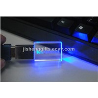 Crystal USB Flash Drives/ Illuminating USB Pen Drive