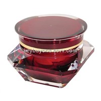 Diamond Cosmetic Packaging Acrylic Jar