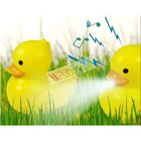 Duck Shaped LED Sound Key Chain