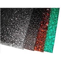 Embossed polycarbonate sheet