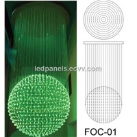 Fiber optic Light Chandelier FOC-01 with 3*075mm side sparkle fiber optic lighting calbe