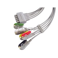 GE-Medical&amp;amp;Marqutte VS Plug ECG Lead Wire,5 lead,Clip,IEC,E9003A
