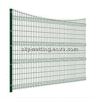 High Quality Residential Site Welded 3D V Folded Mesh Panel with 50*50mm Square Post