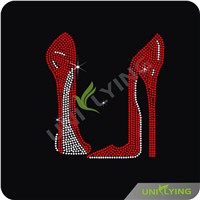 High quality bling high heels heat transfer motif