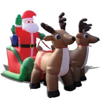 Inflatable Santa Claus and Christmas Deer (XZ-CH-002)