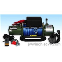 JW12500lb synthetic rope winch
