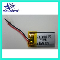 Li-Polymer Battery LP281225 3.7V 50mAh with PCM (Low capacity,Ultra-thin)