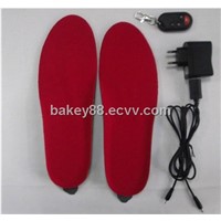 Li-polymer 1850mAh 3 level adjustable Temperature Remote control Heated insoles Electric Foot warmer
