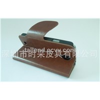 Mobile genuine leather case for samsung Galaxy s4 mini case,for samsung I95000 flip case