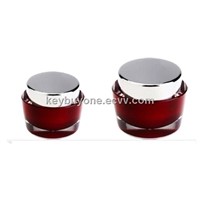 Oval Acrylic Cosmetic Jar For Cream