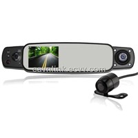 Rear View Mirror with Car DVR 3.0inch Screen,G-sensor,GPS, HDMI Input 2000B
