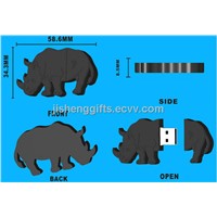 Rhinoceros Shaped USB Flash Drive/ Cattle Shaped USB Disk