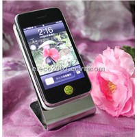 Rotatable stainless steel phone holder