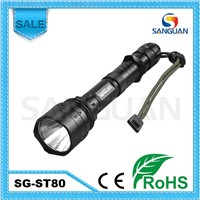SG-ST80 1000 Lumens Rechargeable Cree T6 LED Tactical Torch With Extensible Tube