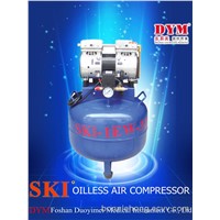 SKI dental one for one silence oil-free air compressor (32L)