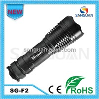 Sanguan Newly Designed Rechargeable Cree T6 LED Focusable Flashlight SG-F2