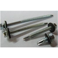 Self Drilling Screws Hex Washer Head With EPDM Washer DIN7504K