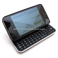 Sliding and Standing Bluetooth Keyboard Case for iPhone 4/4S with LED BACK-LIT(KRSK02)