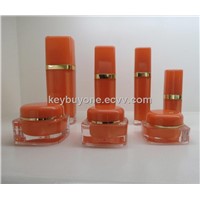 Square acrylic bottles for cosmetic packaging