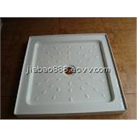Square arc acrylic shower tray with waterlip 07