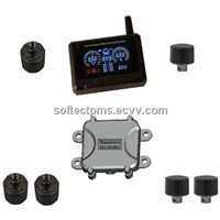 TPMS for truck and trailer with external sensors