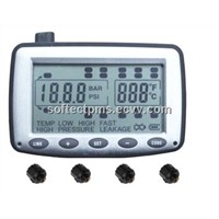 TPMS for truck and trailer with external sensors