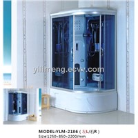 White ABS Shower Room with CHROME ALUMINIUM Alloy