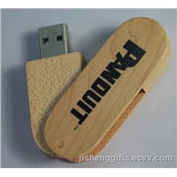 Wooden USB Flash Drive/Swivel Bamboo USB Memory Stick