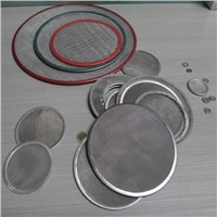 Woven wire mesh double layer filter disc